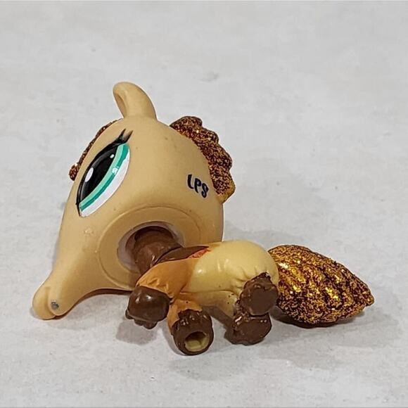 Littlest Pet Shop Anteater Brown Glitter Hair Green Eyes Figure 2133 - Picture 3 of 5
